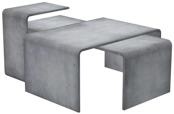 Gravelli Низкий прямоугольный модульный журнальный столик из бетона sun-id-1478348 - Вид №1