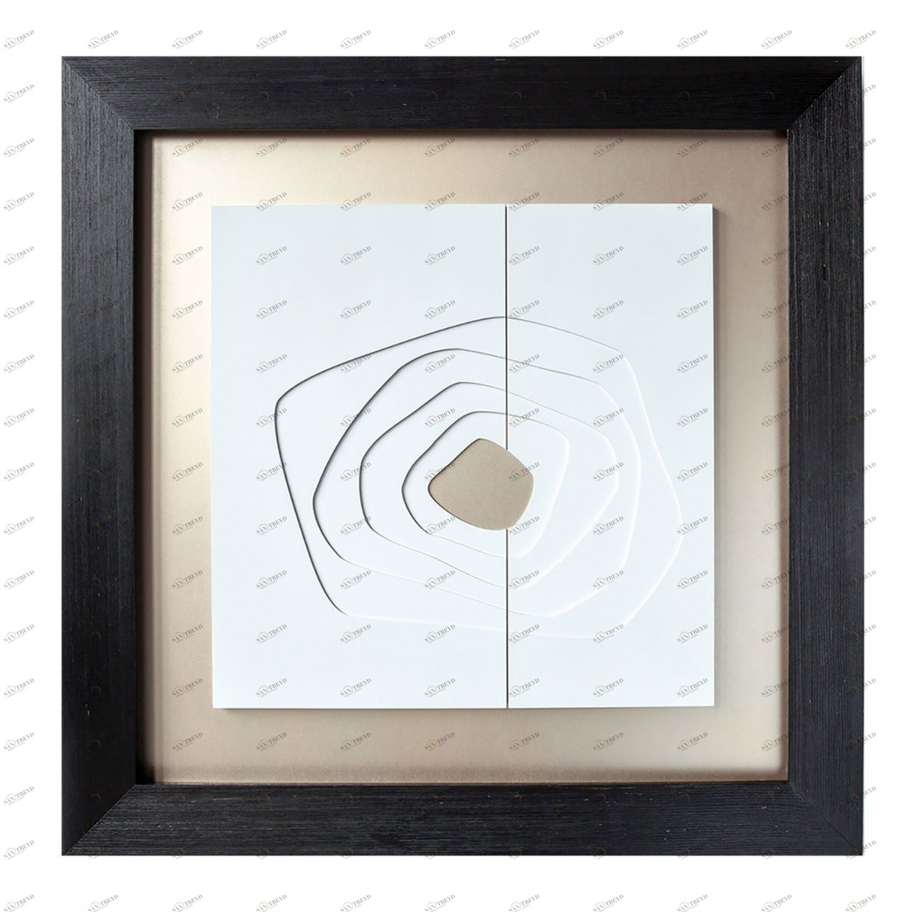 Панно-картина на стену Black kvadro EVENHOME  192764 Белый 