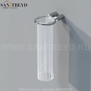 Agape BUCATINI Стелянный контейнер настенный прозрачный ABUC0164