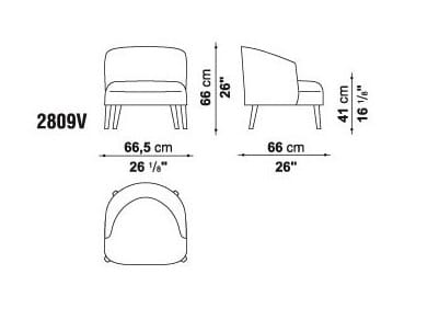 Кресло с подлокотниками Maxalto ARCH-00080768 - Вид №9