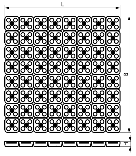 * VibraTek® PR-T Rubber Tile Pad a versatile rubber tile pad for general vibroacoustic isolation applications walraven  - Вид №1