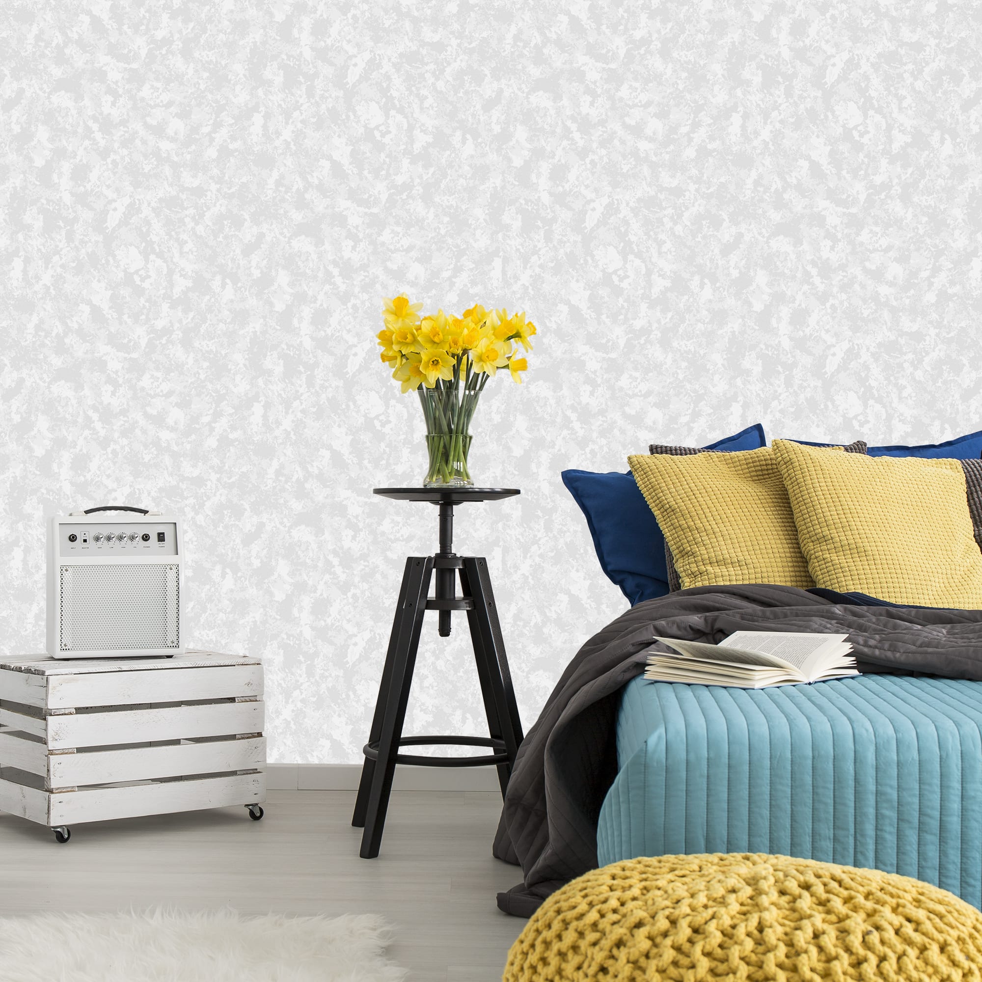 82134643 Обои флизелиновые серые 0.53 м 70106-140 Розы Santreyd  - Вид №2