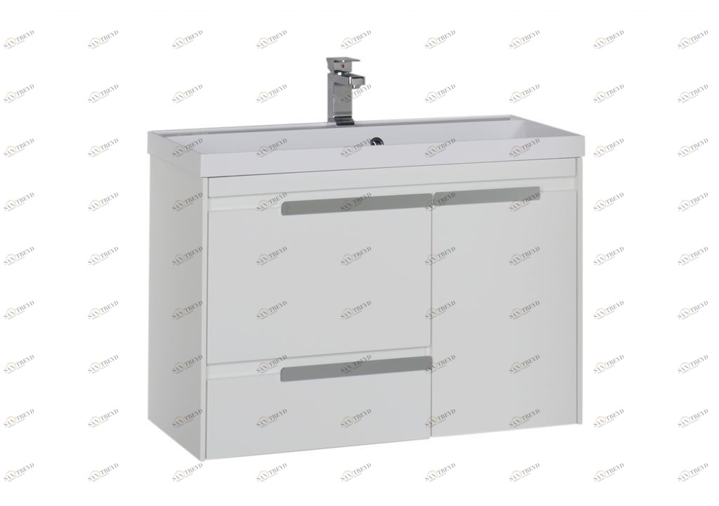 Тумба с раковиной Aquanet Тиволи 90 белый 0018005600179396