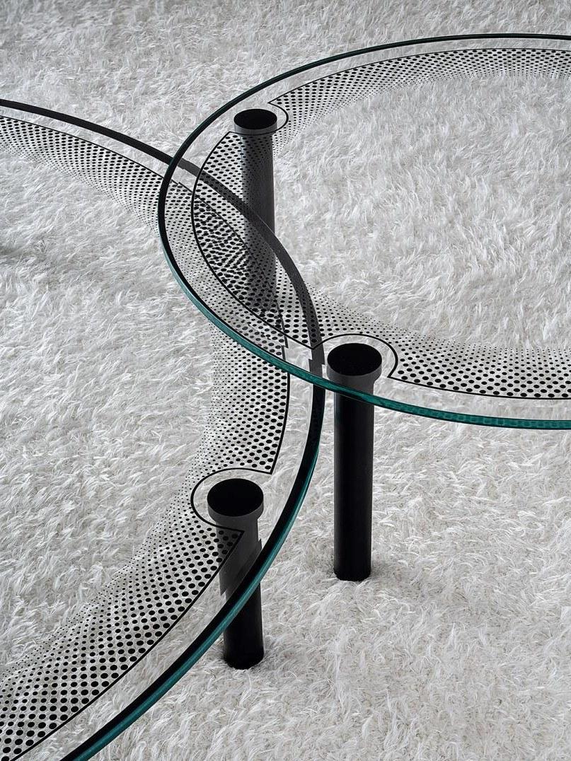 Casamilano Низкий круглый журнальный столик из алюминия и стекла sun-id-1423318 - Вид №2