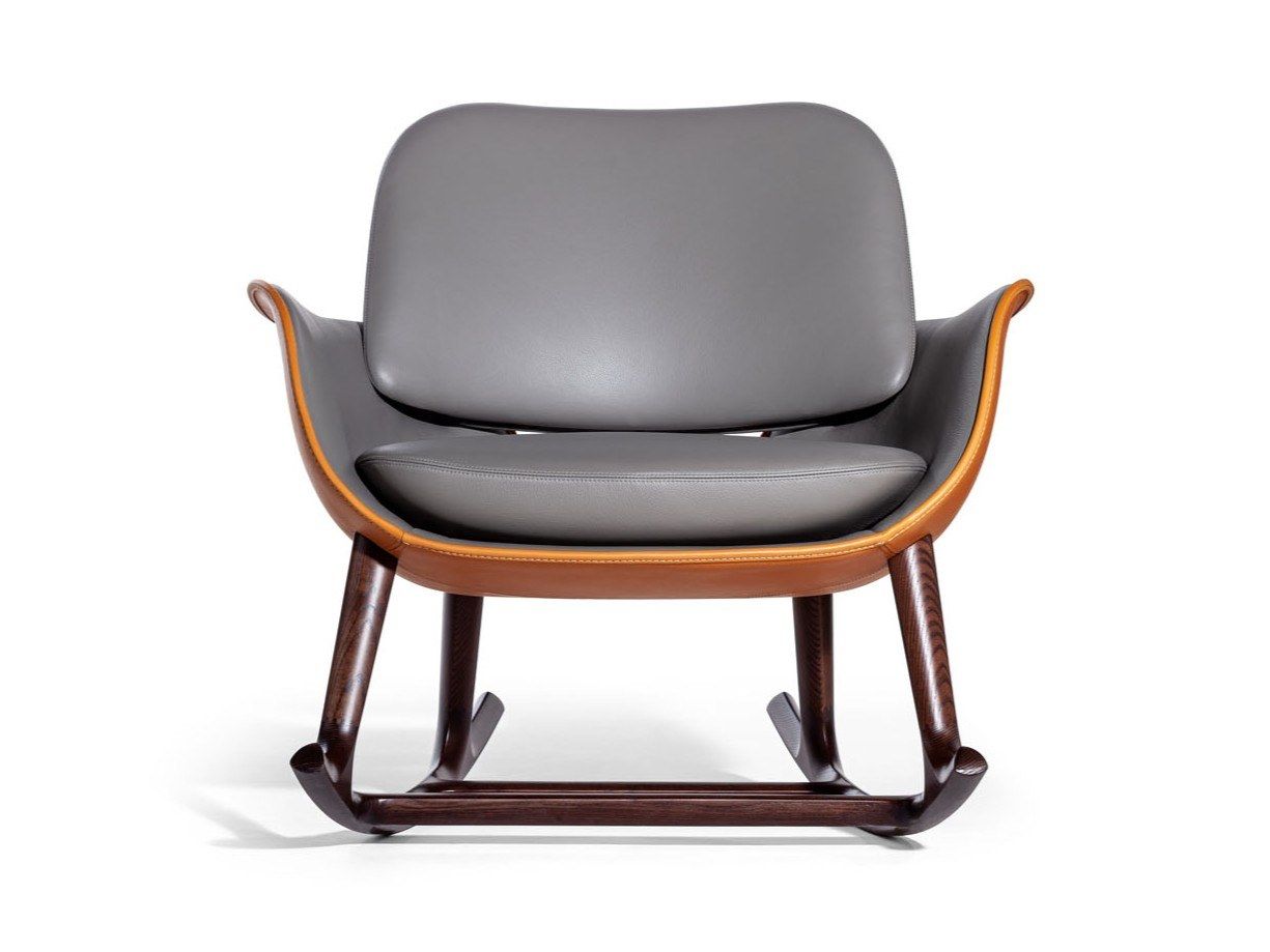 Кресло-качалка с подлокотниками Poltrona Frau коллекция-диваны и кресла ARCH-00012779 - Вид №2