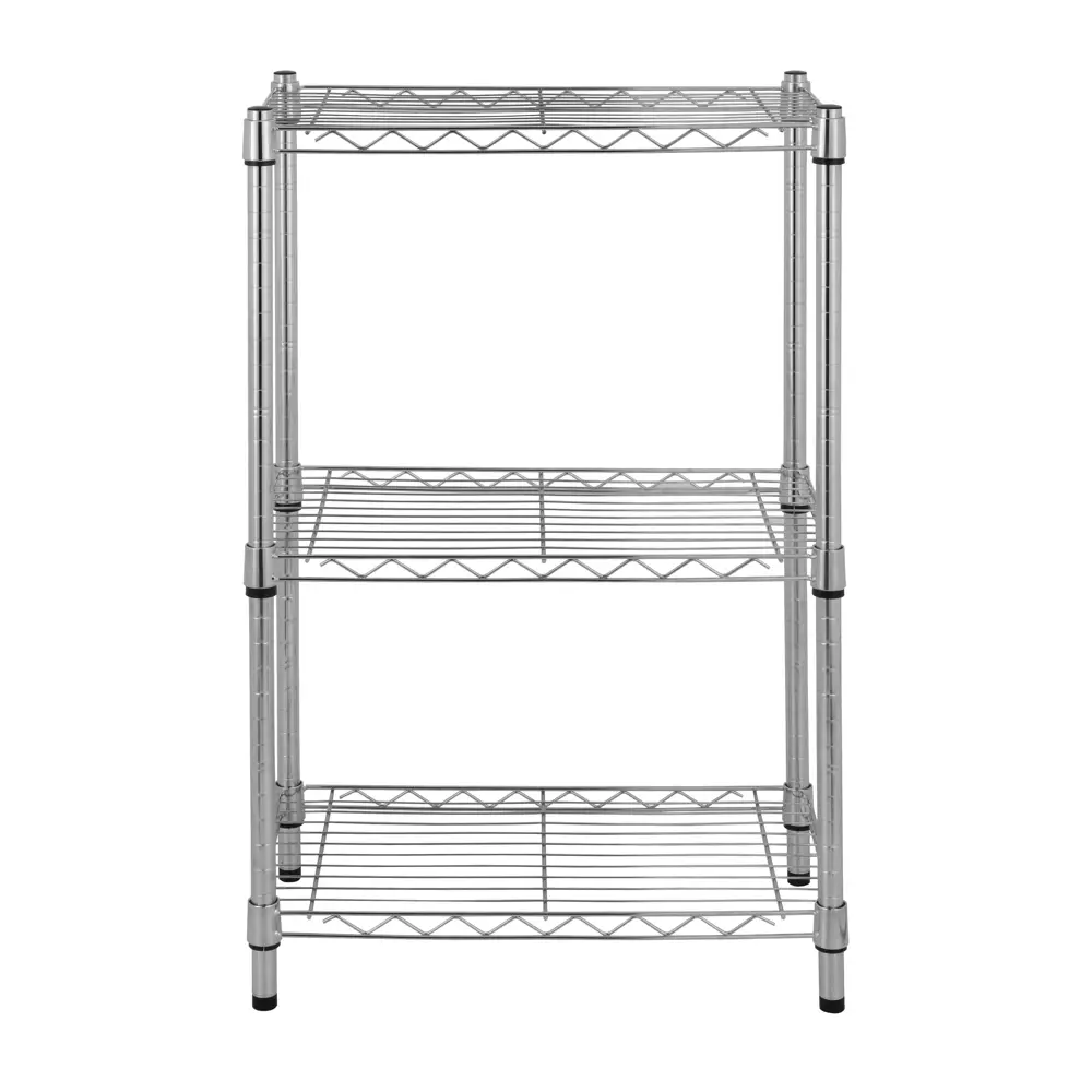 Стеллаж сетчатый KONSENSA 60x35x90 см цвет хром STLM-2000330 - Вид №2