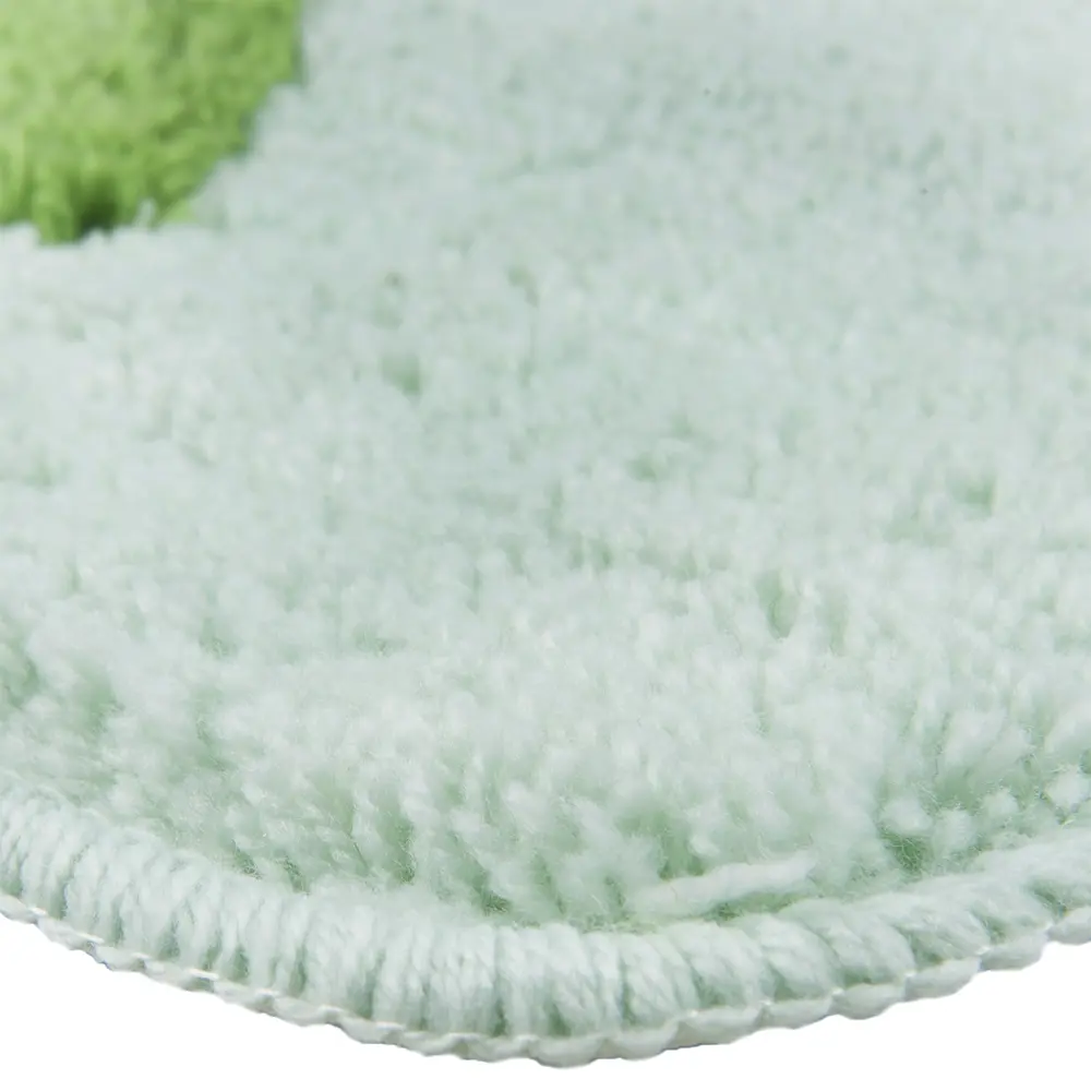 Коврик для туалета Узоры, 50х50 см, цвет зелёный АКВАЛИНИЯ ворс STLM-2123627 - Вид №2