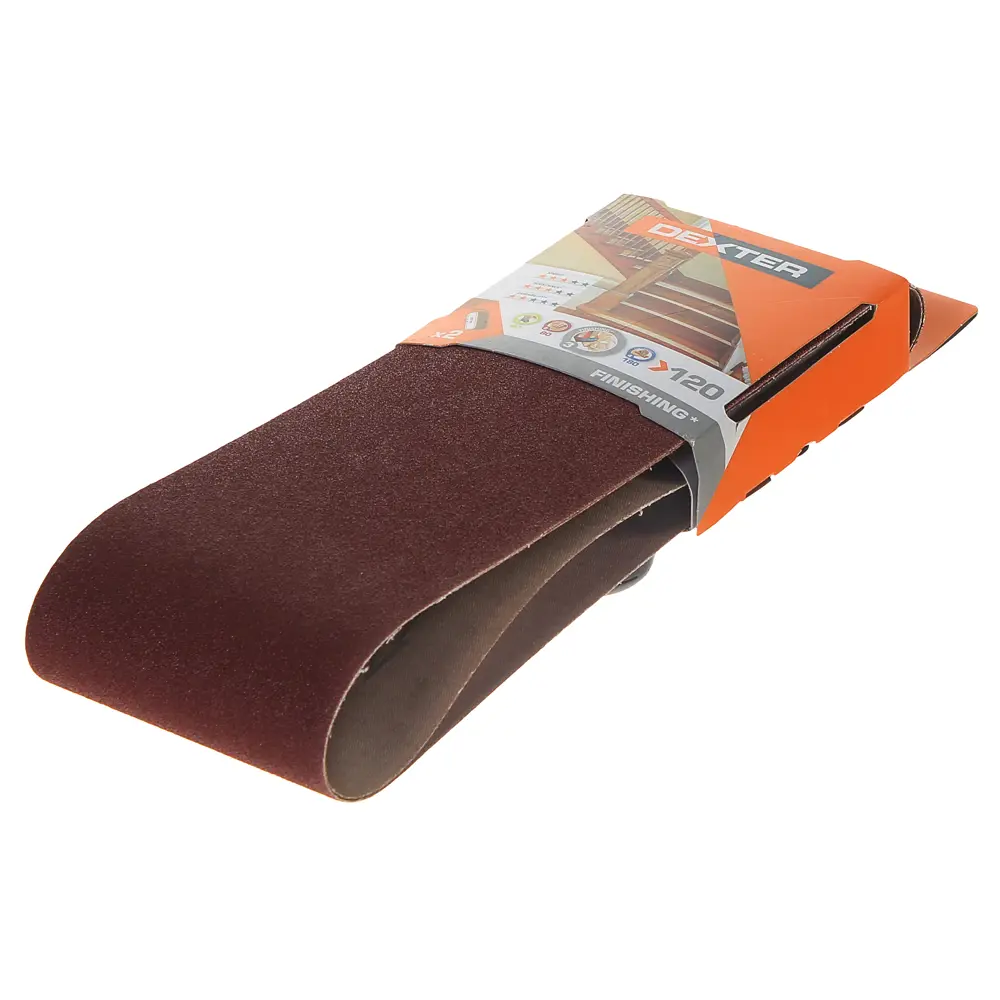 Лента шлифовальная Dexter P120 100х610 мм 2 шт STLM-2027640