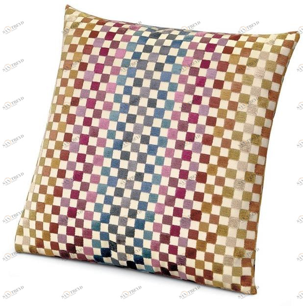 MissoniHome Подушка из жаккардового бархата в мелкую клетку Master moderno sun-id-1499150
