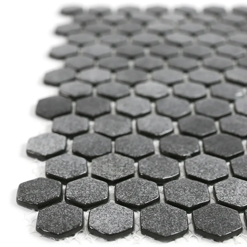 Мозаика стеклянная Natural STP-GR009-HEX 29x29 см цвет темно-серый 84830279 STLM-2178905 Santreyd Steppa - Вид №2