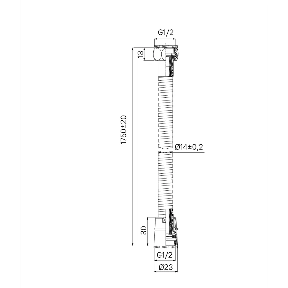 Шланг для душа Iddis Agua 1.75 м цвет хром STLM-2140519 - Вид №7