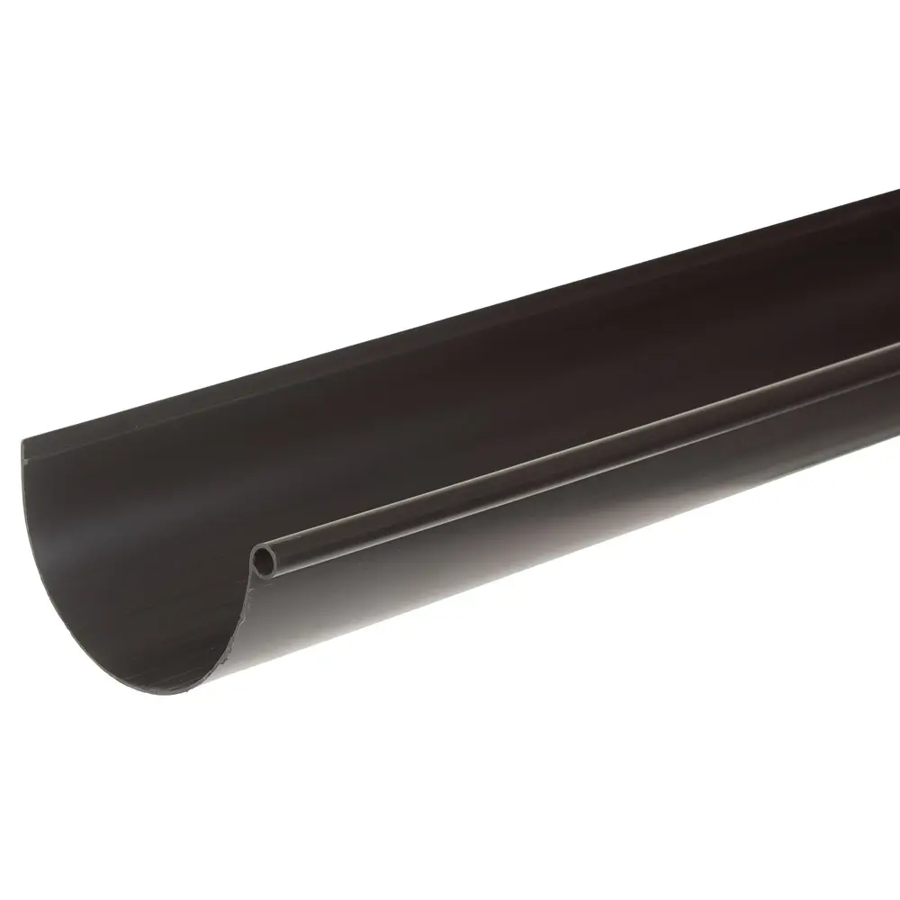 81931297 Желоб водосточный 2 м 125 мм цвет коричневый STLM-1017028 ИНТЕРПРОФИЛЬ 