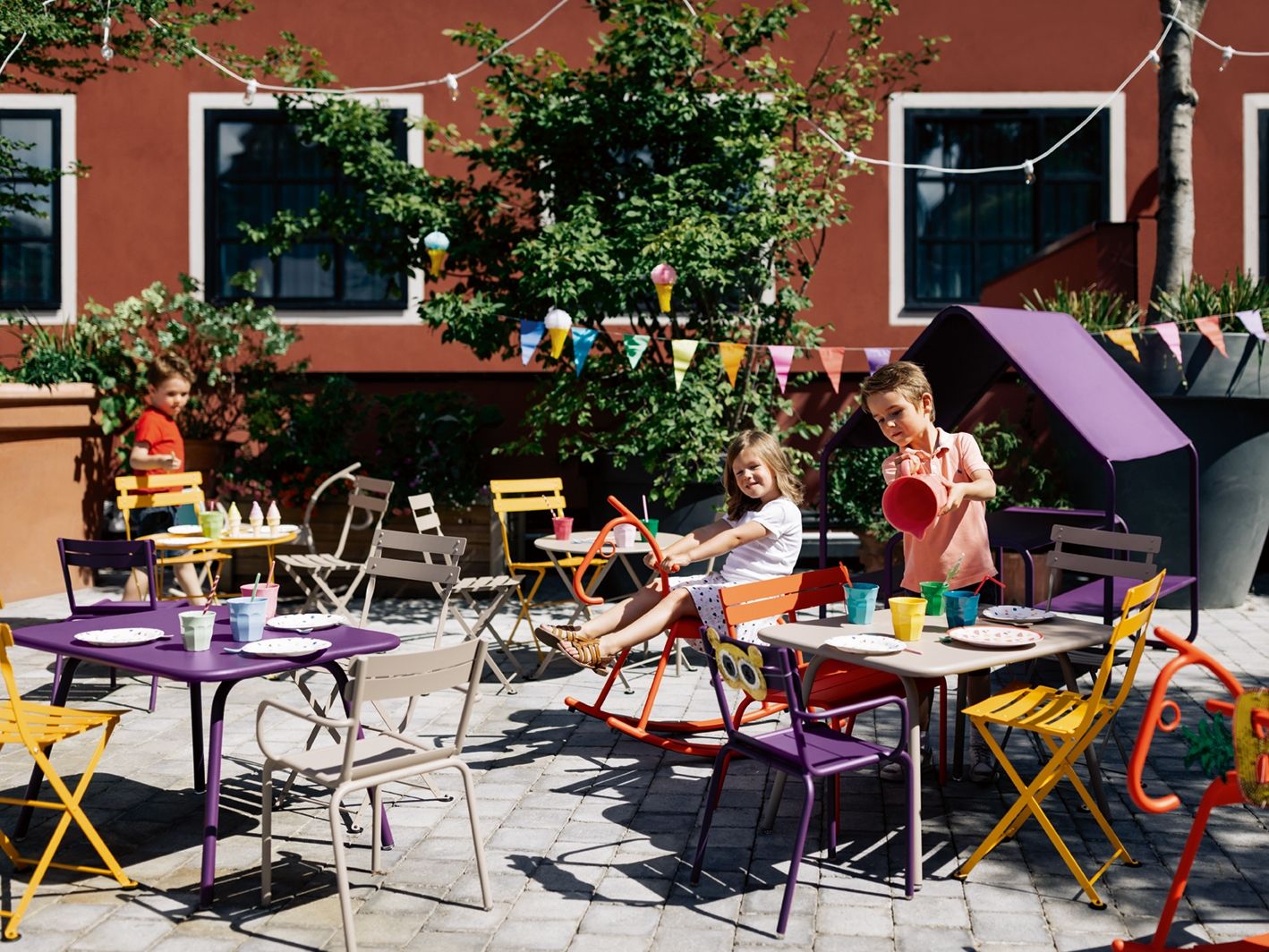 Алюминиевая скамья со спинкой Fermob Luxembourg Kid ARCH-00144278 - Вид №5