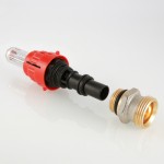 VTr.580.NEI.040E Ниппель для коллекторного блока, под расходомер Valtec 1/2 х 3/4", "евроконус"  - Вид №8