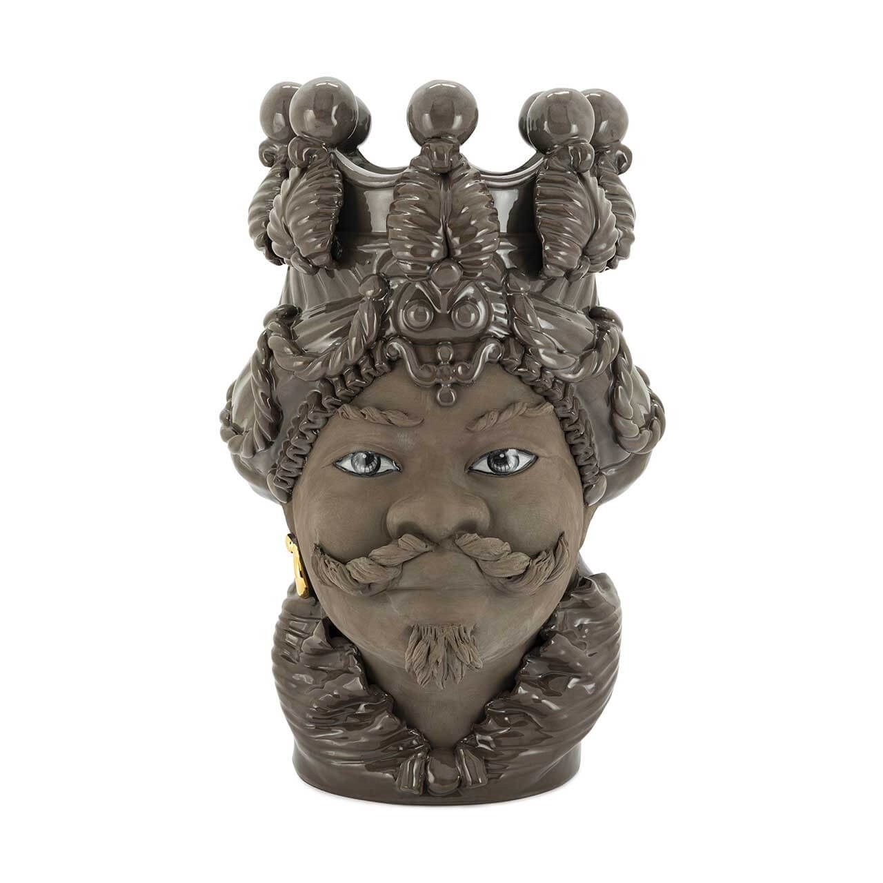 201139-MD ABHIKA ВАЗА MORO BIG MAN BLACK MUD H48 