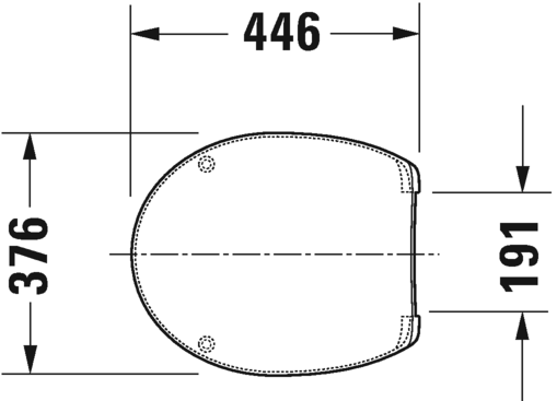 0064204700 Крышка сиденье для унитаза Duravit Duraplus - Вид №1