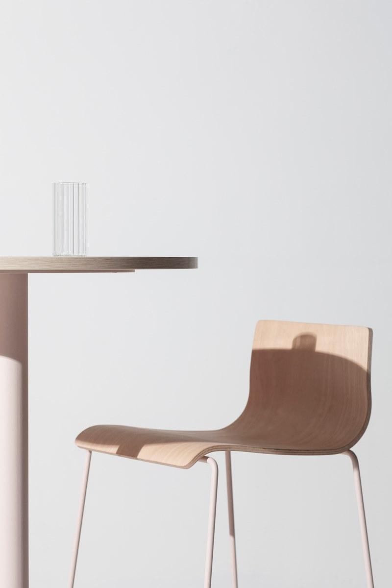 Manerba Офисный стул из бука с подставкой для ног Kori St119f20 - Вид №3