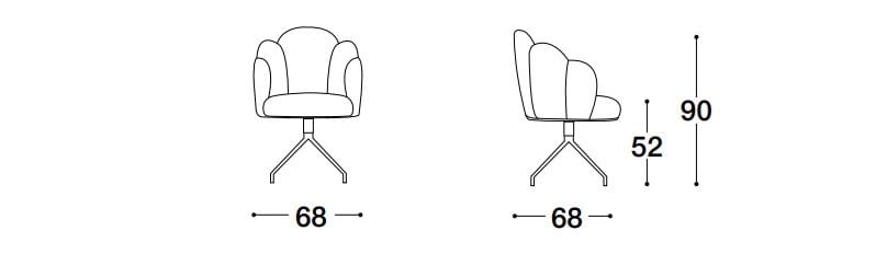 Поворотный стул с подлокотниками VOLPI Луиджи Вольпи ARCH-00115452 - Вид №2