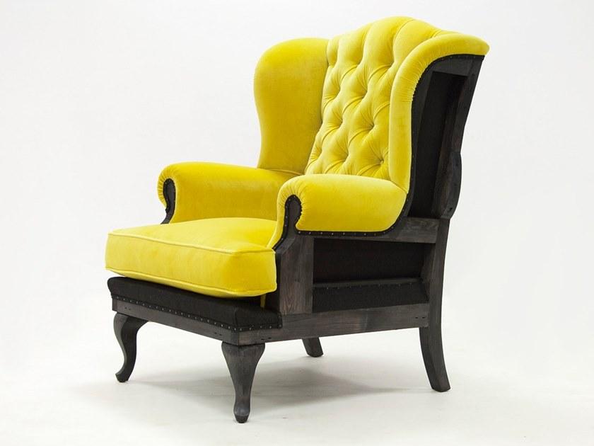 Бархатное кресло Bergere с высокой спинкой Dover essence 8 Santreyd - Вид №1