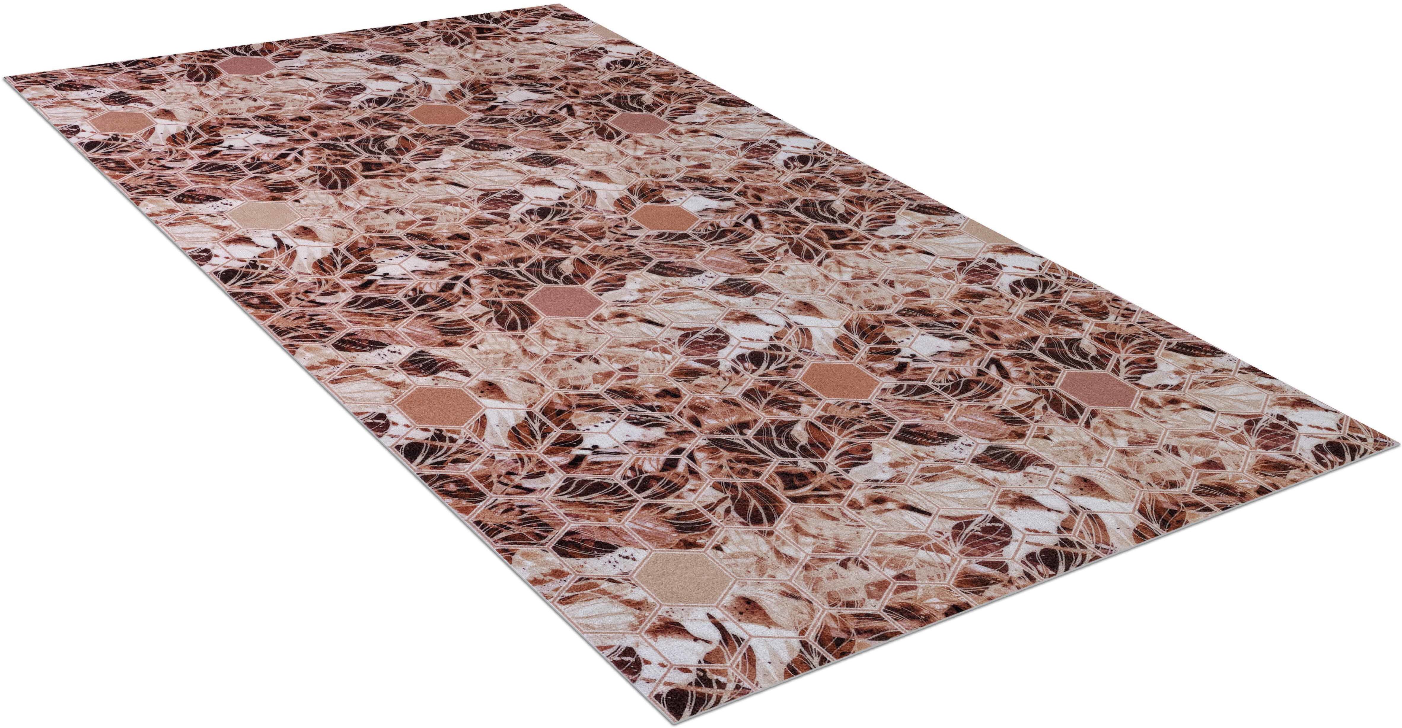 90972084 Коврик для ванной комнаты 827572 150х100см цвет коричневый PRINT STLM-0429708 ICARPET