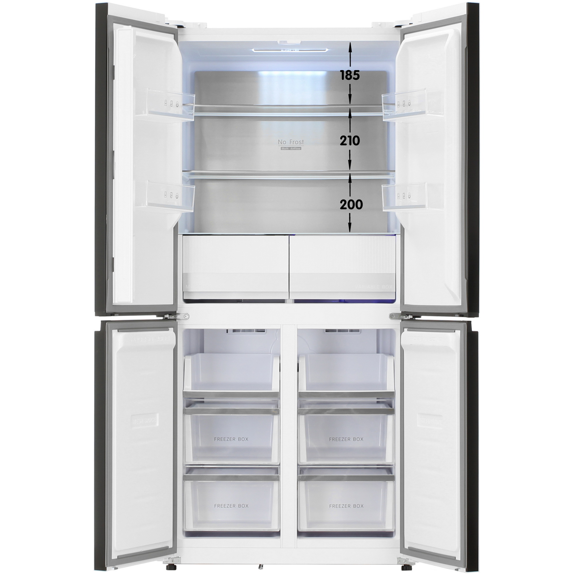 9239449 Холодильник многодверный   DEXP MCr4-47AKA белый STDN-0121066 - Вид №1