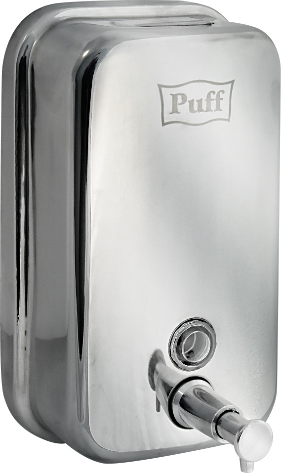 1402.091 Дозатор для жидкого мыла из нерж стали антивандальный 8615 PUFF