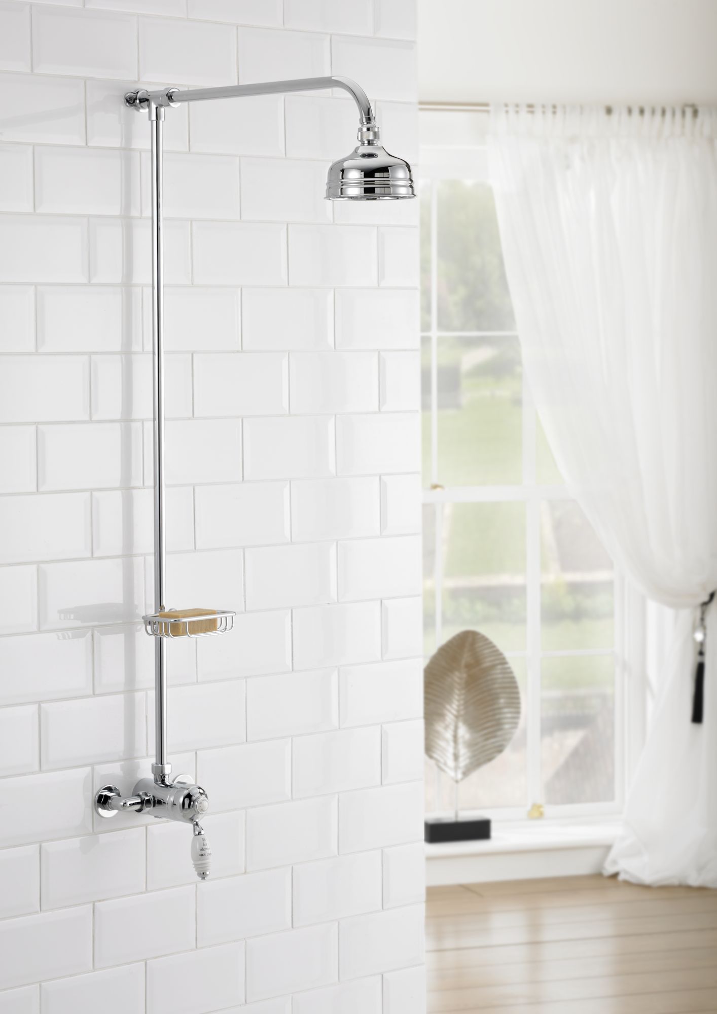 Traditional bathrooms Смеситель для душа с фарфоровой ручкой ASCOT Tbmskit1.exp.ag  - Вид №2