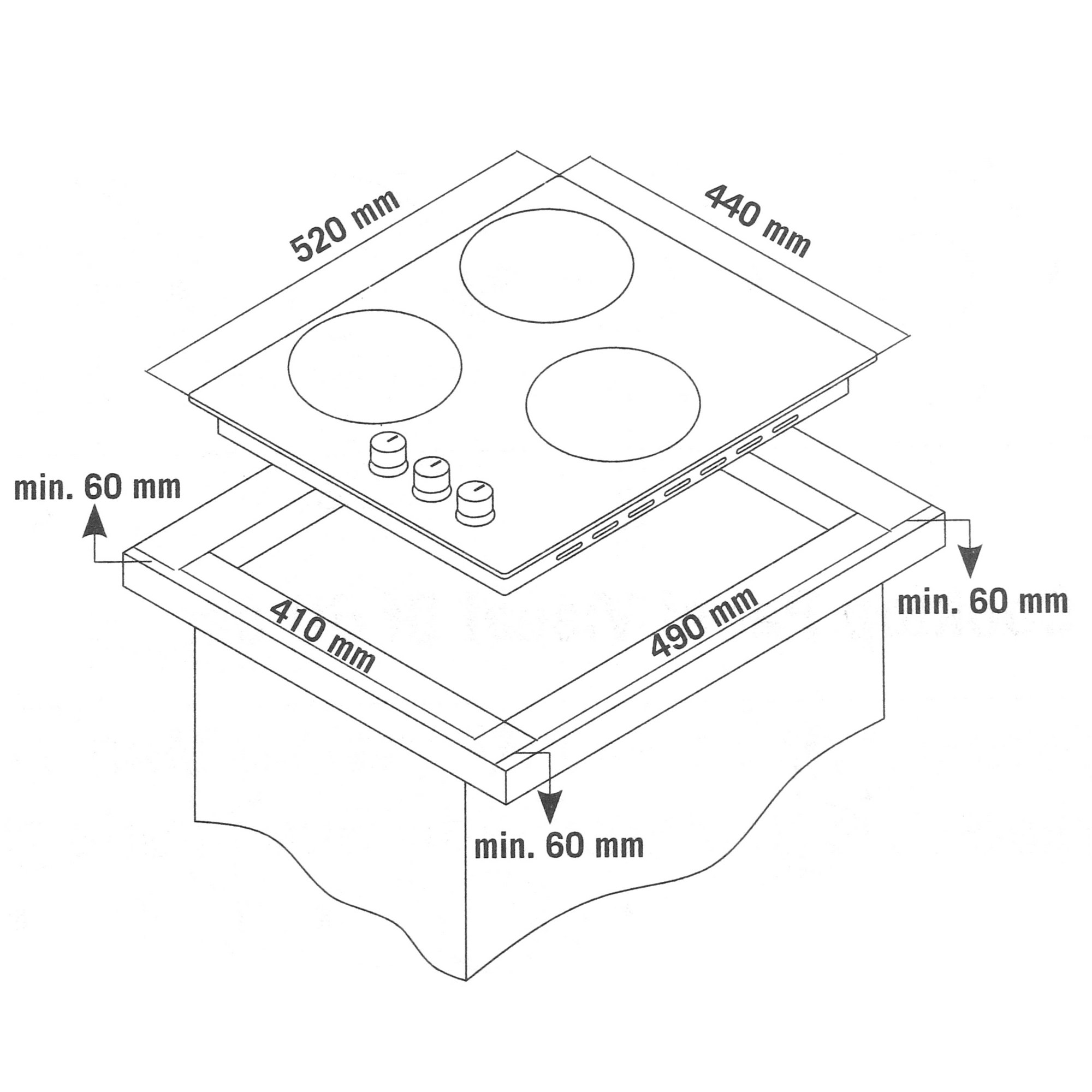 5367946 Газовая варочная поверхность Simfer H45V31B516 STDN-0132970 - Вид №6