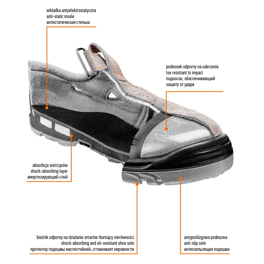 Сандалии рабочие Neo S1 SRA, замша, размер 43 Neò STLM-2084599 - Вид №3