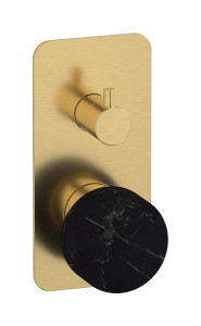 Встроенный смеситель для душа с двухходовым дивертером WE ARE IB mr310os_2 Brushed Gold Marmo