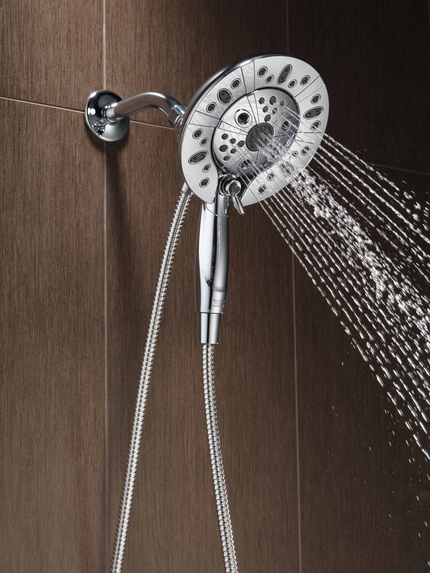 75591C H2Okinetic® In2ition® Душ два в одном с 5 настройками Delta Faucet Universal Showering Хром  - Вид №2