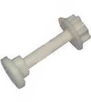 Комплект (винт,гайка) пластм.белый (пара) АКВАКОМ 16928 - Вид №1