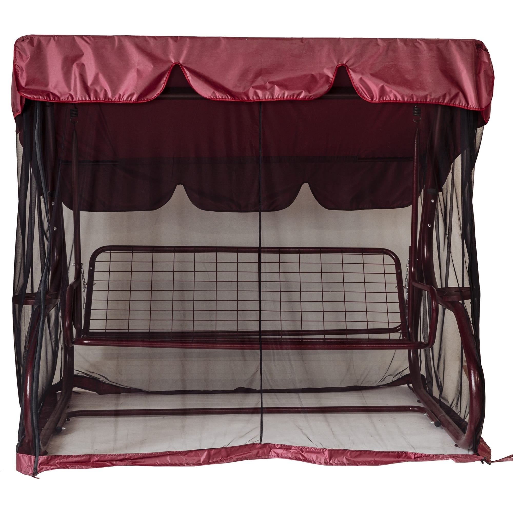 83428645 Чехол для садовых качелей с москитной сеткой 145x170x214 см, цвет бордо Santreyd 