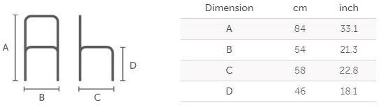 Midj Стул из мягкой ткани Dalia sun-id-1375888 - Вид №1