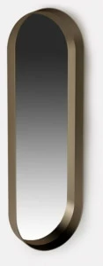 MORADA Овальное зеркало из металла в настенной раме  Pillola mir