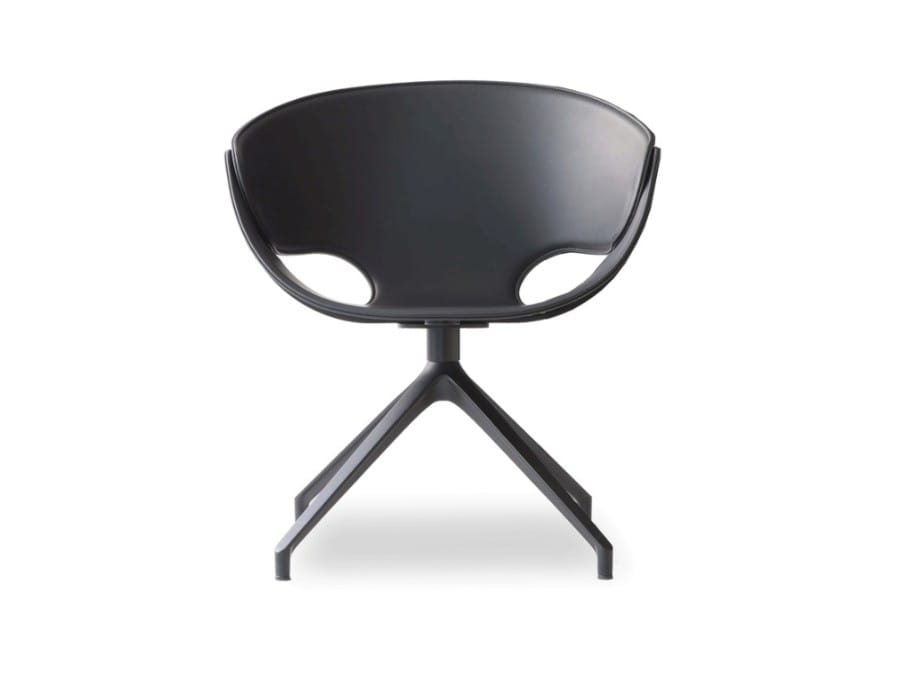 Кожаное вращающееся кресло с подлокотниками Tonon FL@T LOUNGE ARCH-00126192 - Вид №1