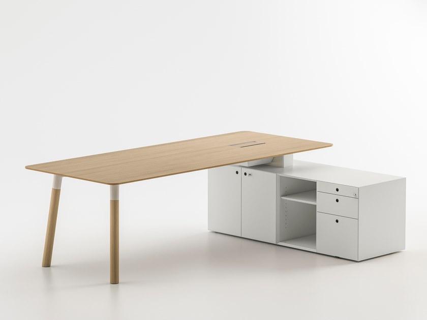 FANTONI Письменный стол с ящиками и встроенной полкой Woods sun-id-1460568 - Вид №1