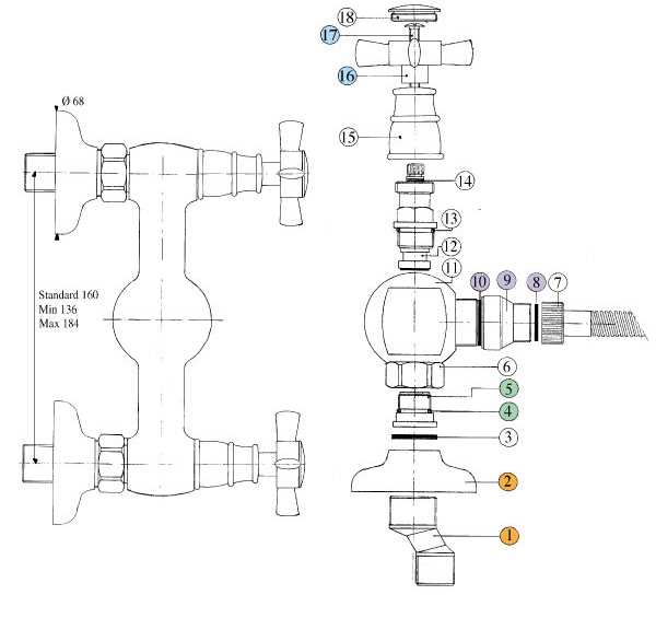 665920KK18 Смеситель Bandini Old England Santreyd - Вид №1