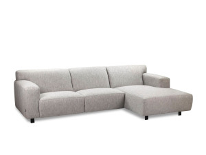 Тканевый диван с полуостровом