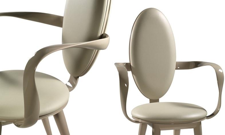 Reflex Мягкое кожаное кресло с подлокотниками Bastide sun-id-1502678 - Вид №1