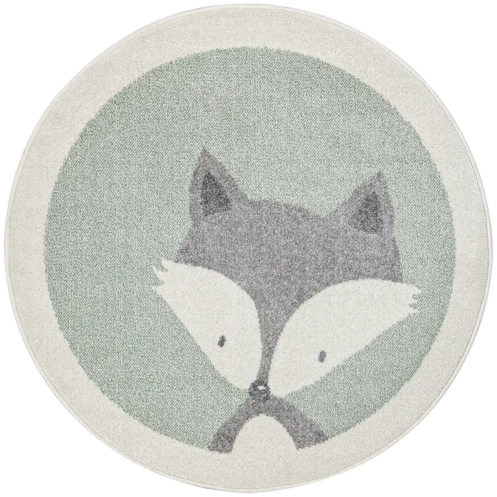 Santreyd Ковер Призма круглый зеленый с ворсом фризе 89376443 STLM-1460807 - Вид №1