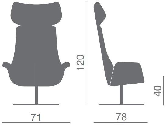 Kastel Кожаное кресло с подголовником Kriteria sun-id-1466629 - Вид №1