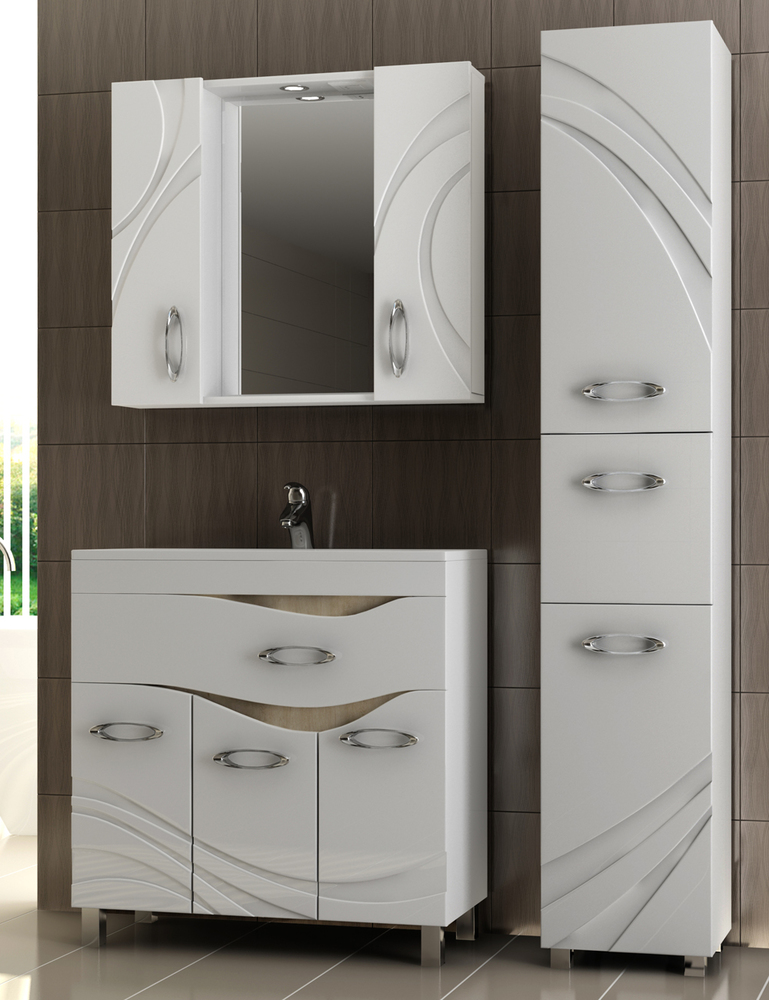 Тумба Mirella 800 (VGC)810⨉470⨉830 мм белый Santreyd sun-id-665171 - Вид №3