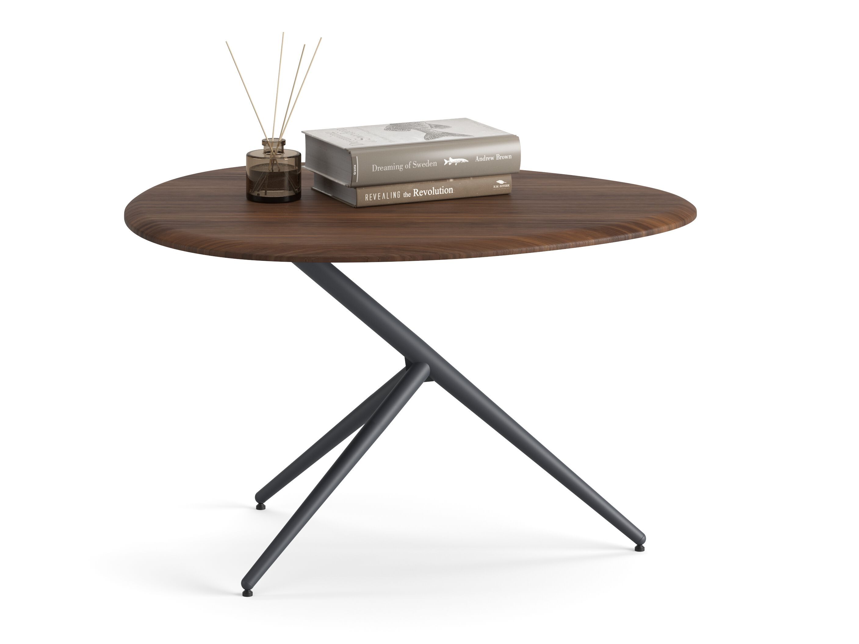 Деревянный овальный журнальный столик Ersa STONEAGE ARCH-00138268 - Вид №1