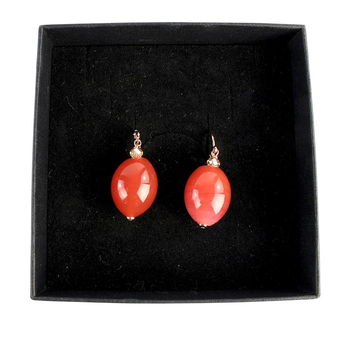 4462 ORIGINALMURANOGLASS Серьги Вишенки - Коллекция Antica Murrina - муранское стекло OMG 3 см  - Вид №1