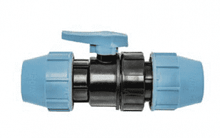 Кран шаровый 50x50 для труб ПНД UNIDELTA