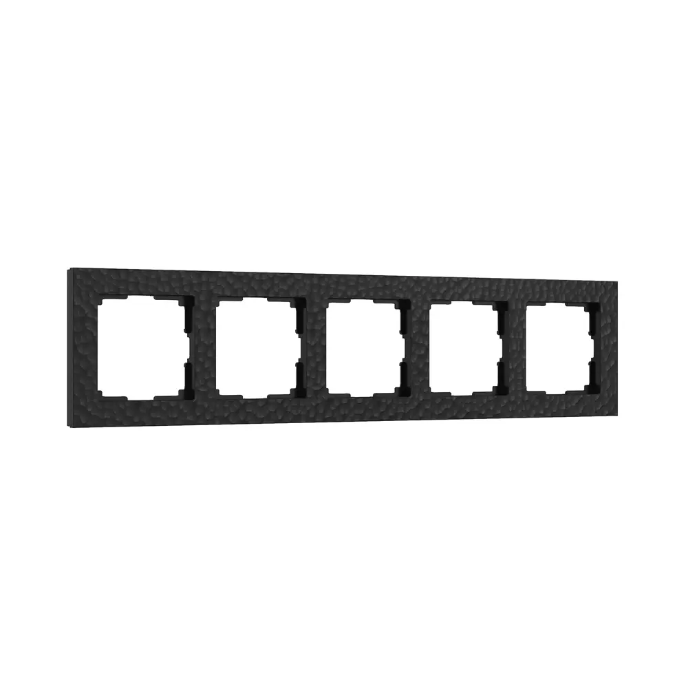 Рамка для розеток и выключателей Werkel Hammer W0052408 5 постов цвет черный 84684365 STLM-2184700 - Вид №1