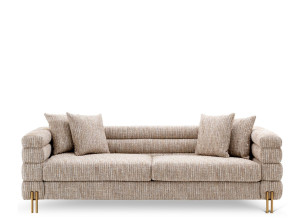 3-местный тканевый линейный диван