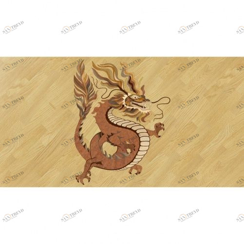 Художественный паркет Da Vinci Розетка 26-197 Дуб Селект (Гладкая) х1000диаметр мм 260090197