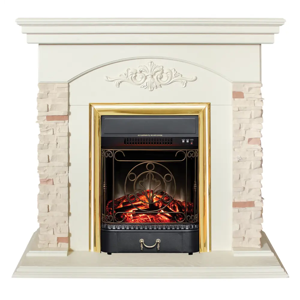 Обрамление Neapolis под очаг Eugene белый дуб REALFLAME STLM-2044579 - Вид №2